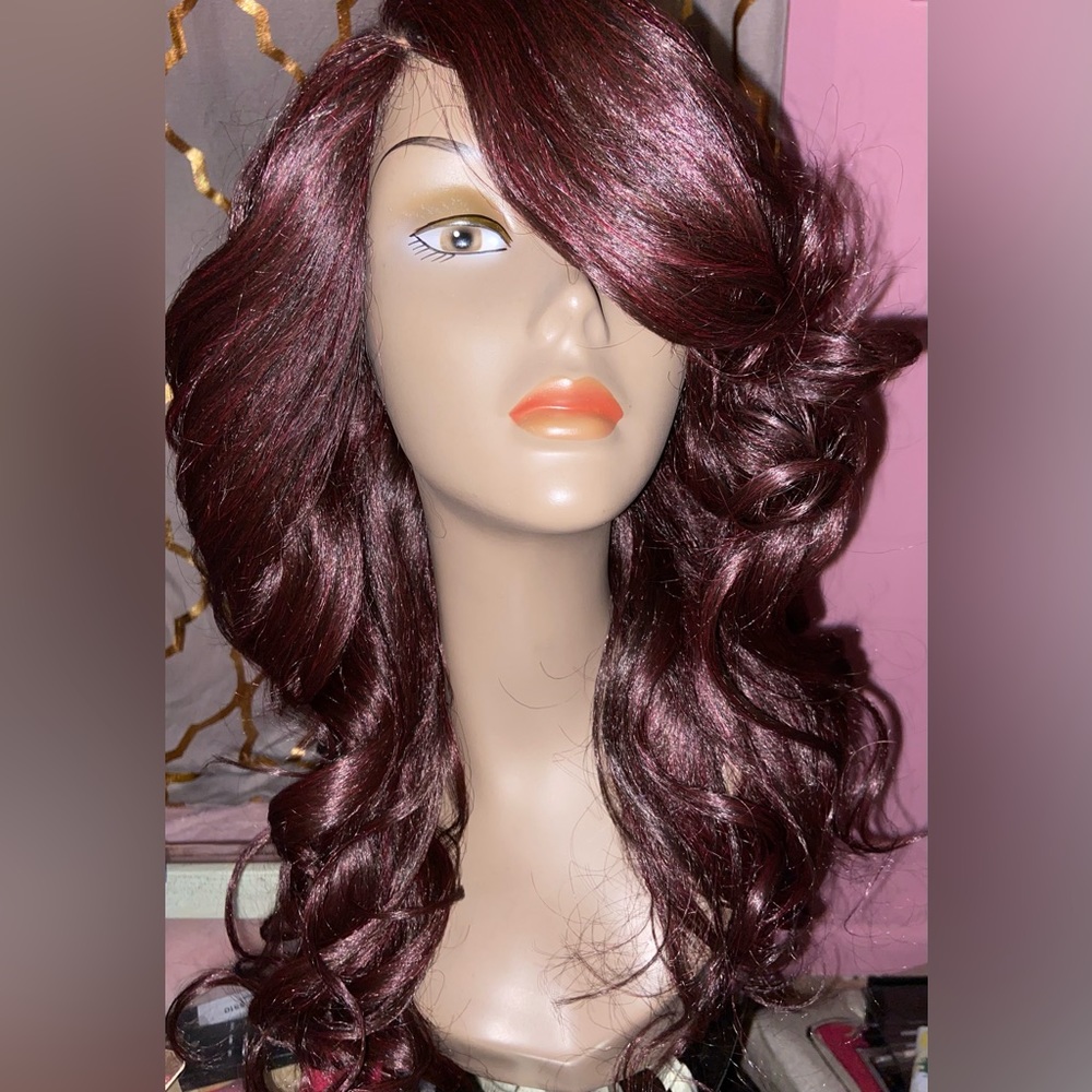 Long layered wig